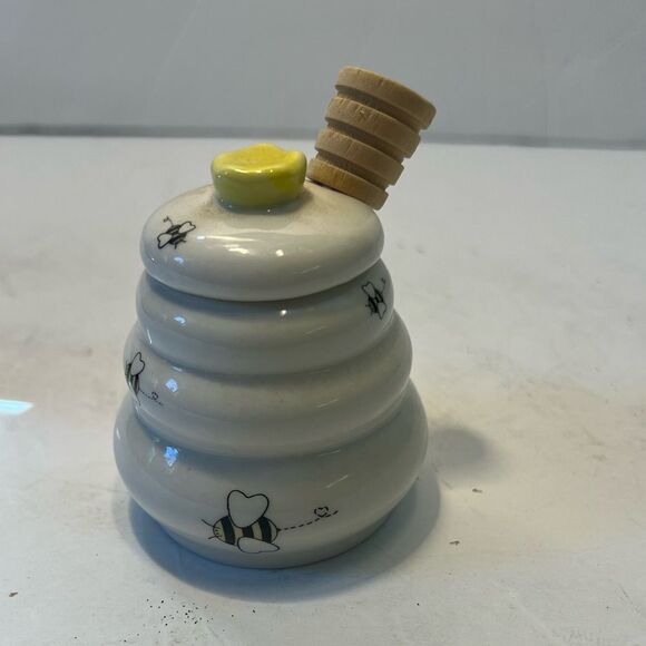 Bee Hive Honey Pot Server - Picture 3 of 7